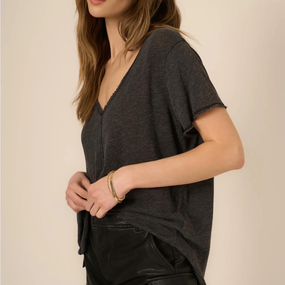 Project Social T Wearever Tee in Black Slub